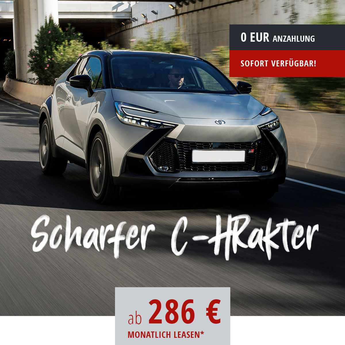 Der neue Toyota C-HR 5-Türer Team D, 1,8-l-Hybrid Stufenloses Automatikgetriebe (4x2)